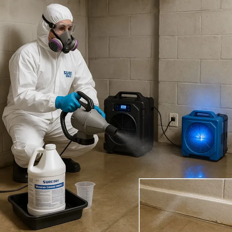 Sanitization and Odor Removal process in Kilmarnock, VA